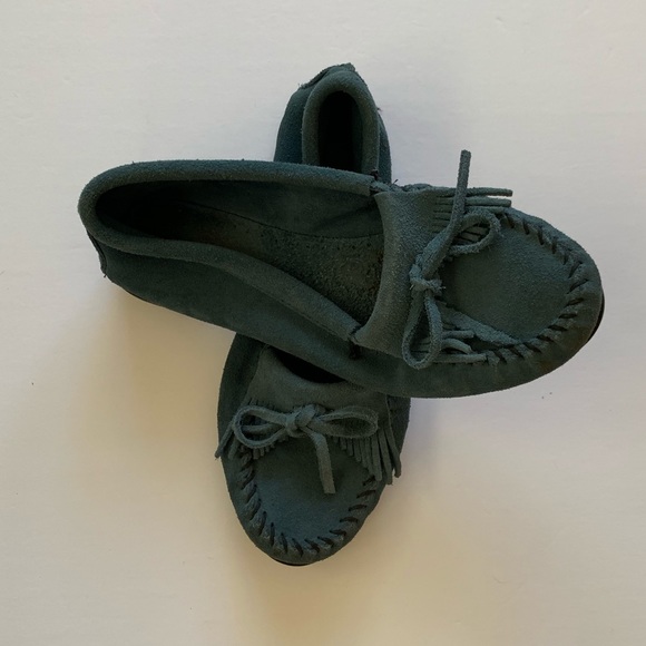 Minnetonka Shoes - Minnetonka moccasins teal blue